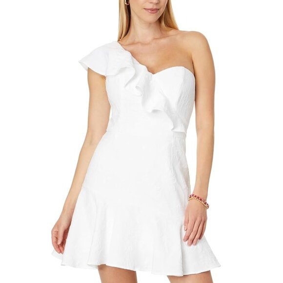 Lilly Pulitzer Arlana One-Shoulder Romper 16 - Picture 1 of 5